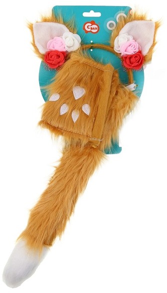 Zestaw Lis ( opaska, ogon, opaski na nadgarstki), GoDan