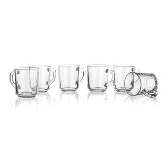 Sada skleněných hrnků VALUE 240 ml, 6 ks