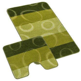 SADA BANY 60x100 + 60x50 cm - s výkrojem - Elipsa zelená