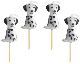 Świeczki pikery Dalmatyńczyki, 4 szt., GoDan
