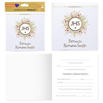 Zaproszenie Komunia (5szt)