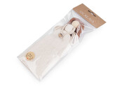 Andělka hand made macrame - 1 ks - 2 béžová nejsv. hnědá