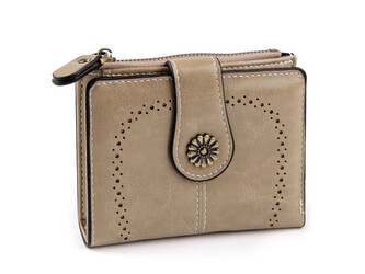 Dámská peněženka 9x12 cm - 1 ks - 6 šedobéžová
