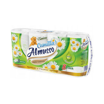 Almusso toaletní papír Camilla 3 vrstvý 8 ks - role 16m