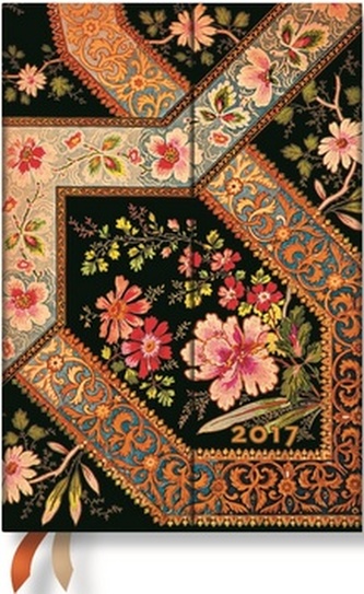 Diář Filigree Floral Ebony 2017 DAY