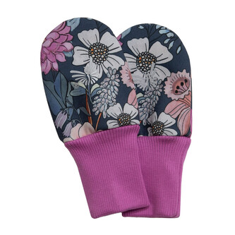Rukavice softshell bezpalcové Garden bloom; Barva: šedá; Velikost: 74 - 80