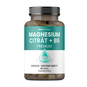 MOVit Magnesium Citrát + B6 PREMIUM, 90 tbl.