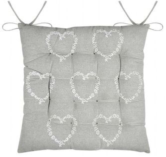 Podsedák na židli ARBIN I. šedá 40x40 cm France