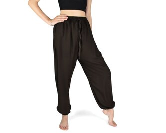 Kalhoty jóga PANYA, hnědé L