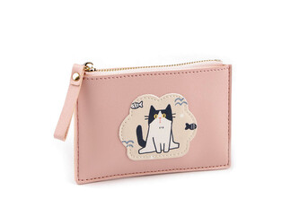 Peněženka / pouzdro na karty a peníze 9x14 cm - 1 ks - 1 pudrová