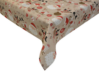 Vánoční ubrus na stůl NATALE MAGIC I. béžová motiv E 130x230 cm Mybesthome