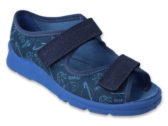 969Y174 31 chlapecké sandálky Befado modré,vesmír 969Y174_32