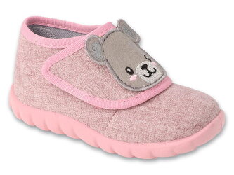 454P037 20 - dívčí bačkorky Befado SZ růžové, méďa 454P037_23