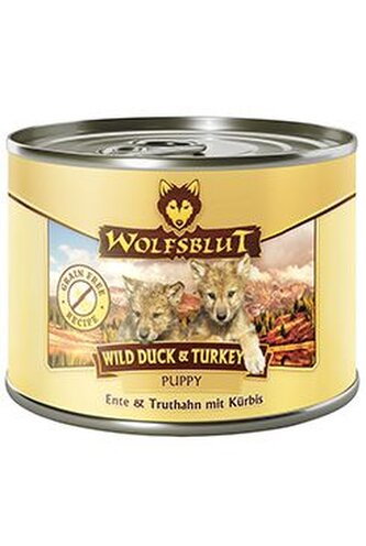 Wolfsblut Dog Puppy Wild Duck&Turkey konz. 200g Wolfsblut Dog Puppy Wild Duck&Turkey konz. 200g