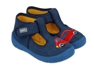 631P046 19 chlapecké bačkorky Befado modré, auto 631P046_24