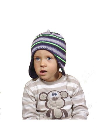 čepice pletená, Pidilidi, PD382, modrá - 3/5let