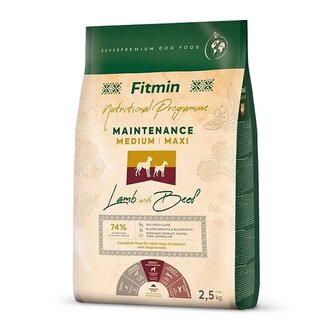 Fitmin Dog Medium/Maxi Maintenance Lamb With Beef 2,5 kg