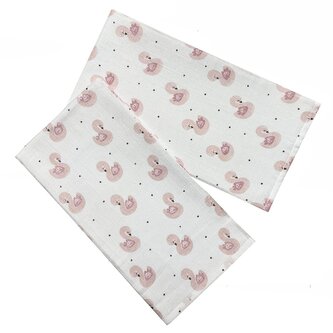 PREM INTERNACIONAL Tetra osuška 90x100 cm Růžová labuť (balení 1 ks)