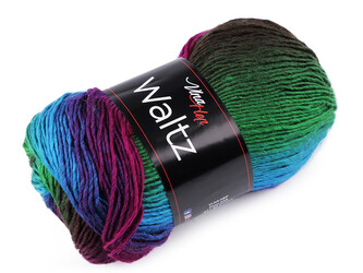 Pletací příze Waltz 100 g - 1 ks - 10 (5713) červená modrá