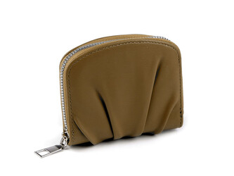 Dámská peněženka řasená 10x11 cm - 1 ks - 3 zelená khaki