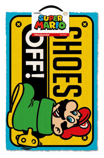 Rohožka Super Mario - Shoes Off Colour, 40 × 60 cm