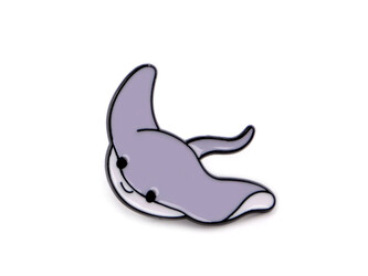 Brož / odznak mořský svět - 1 ks - 3 fialová nejsvětlejší