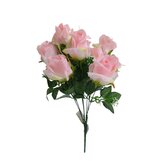 Růže kytice s přízdobou sv. růžová  JH013 sv. růžová