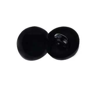 Knoflík - sada 6 ks - černá - prům. 10 mm