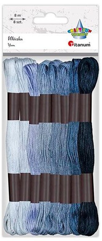 Mulina 8szt x 8m ton szara, Craft Fun