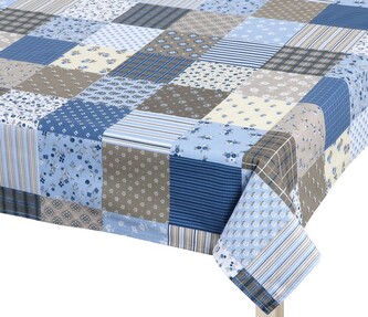 Ubrus ADÉLA - Patchwork modrá - 120x140 cm Ubrus ADÉLA - Patchwork modrá - 120x140 cm