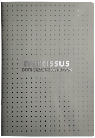 Zeszyt A4 48k w kropki szary, Narcissus