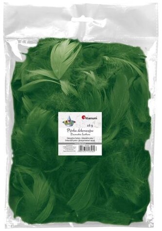 Piórka 16g ciemnozielone 5-12cm, Craft Fun