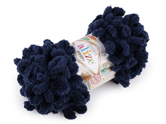 Pletací příze Alize Puffy 100 g - 1 ks - 39 (58) modrá tmavá