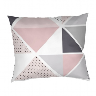 Dadka Povlak nan polštář bavlna Pyramidy pudrové 40x50 cm