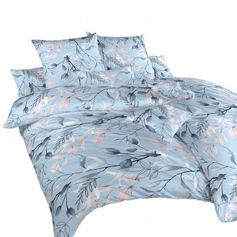 Dadka Povlečení bavlna Milaya modrá 240x220, 2x70x90 cm