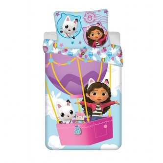 Jerry Fabrics Povlečení Gabbys Dollhouse Balloon 140x200, 70x90 cm