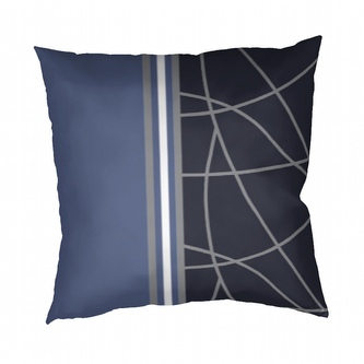 Dadka Povlak na polštář bavlna Bruno modrý 40x40 cm