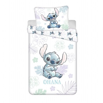 Jerry Fabrics Povlečení Lilo a Stitch Ohana White 140x200, 70x90 cm