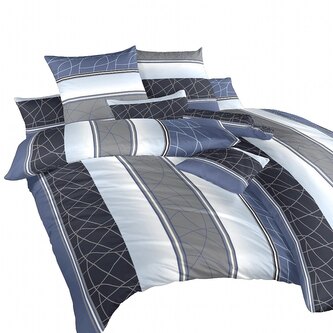 Dadka Povlečení bavlna Bruno modrý 240x220, 2x70x90 cm