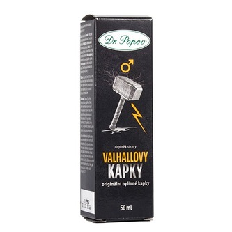Valhallovy kapky, originální bylinné kapky, 50 ml Dr. Popov