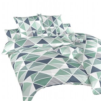 Dadka Povlečení bavlna Pyramidy mentol 200x220, 2x70x90 cm