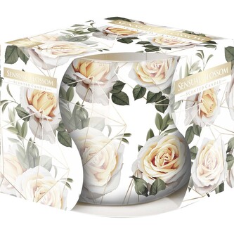 Svíčka vonná - sklo + fólie 130 g, smyslný květ