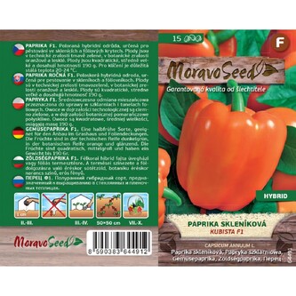 Paprika zel. - sl. KUBISTA F1_15 s