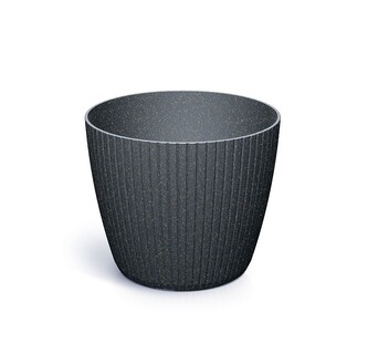 Květináč LAMIA ECO WOOD - antracit ECO 19,8 cm