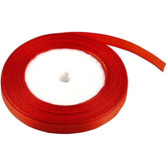 Satén stuha 1 cm, 23 m, mandarinka