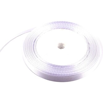 Satén stuha 1 cm, 23 m, bílá