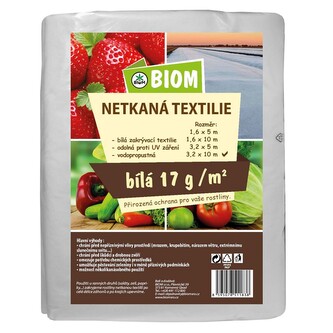 Netkaná textílie bílá 3,2 x 10 m, 17 g/m2