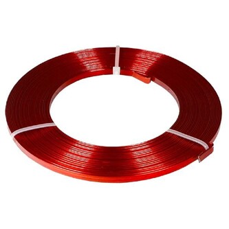 Vázací pásek alu. - 1 x 5 mm, 10 m, červený