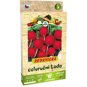 Pásek Ředkvička červená kulatá celoroční LADA 5 m