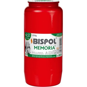 Svíčka olejová - 310 g, červená, 108 h